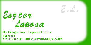 eszter laposa business card